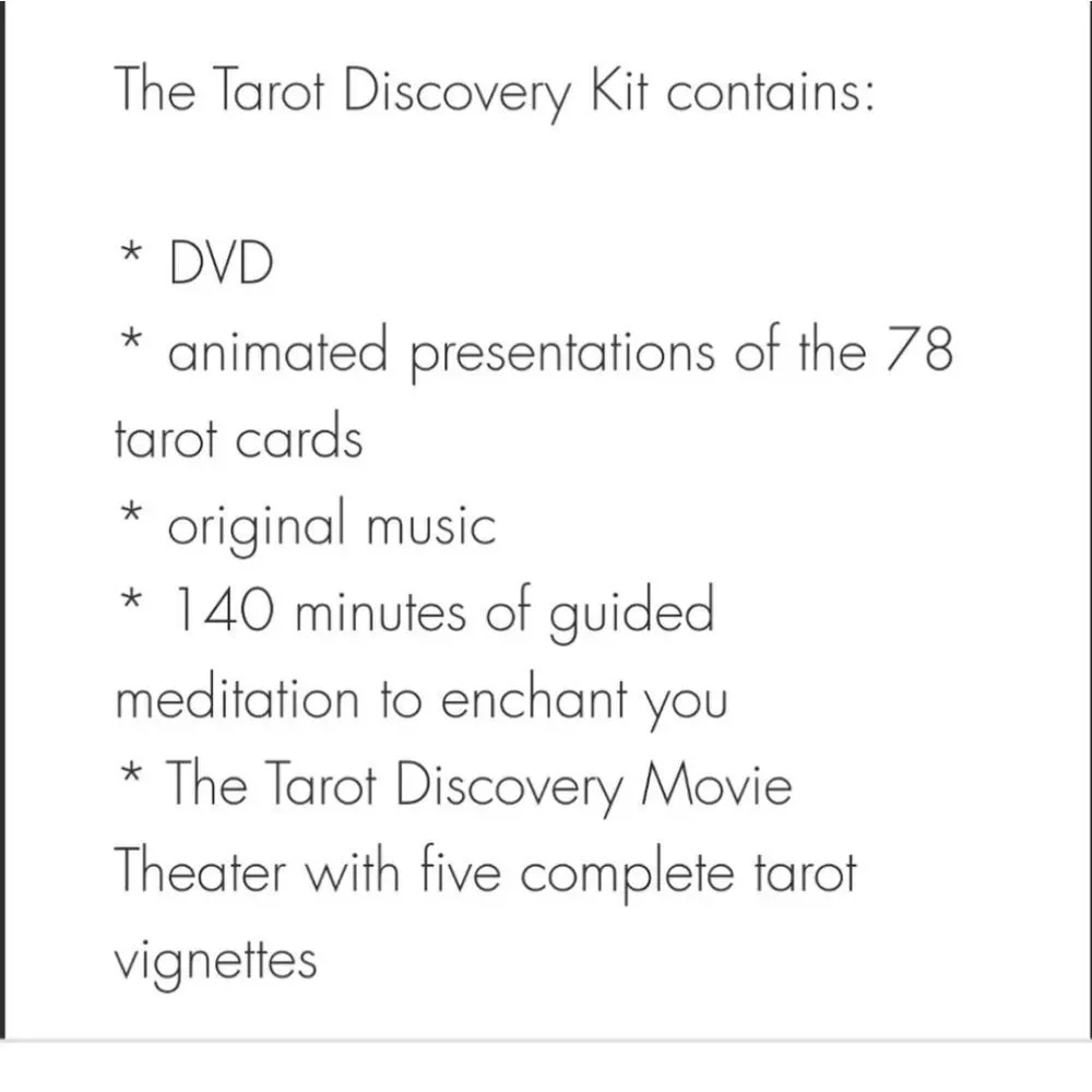 The Tarot Discovery Kit Cards w/Guidebook & DVD Amy Zerner Monte Farber‎